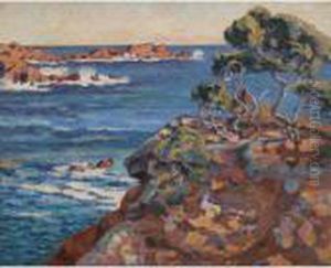Bord De Mer A Agay by Armand Guillaumin