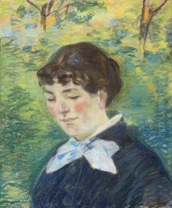 Portrait De Jeune Fille by Armand Guillaumin