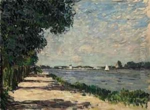 Arbres Pres De Mer Avec Bateau Arbres Pres De Mer Avec Bateau