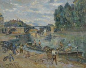 Le Pont De Sully, Paris by Armand Guillaumin