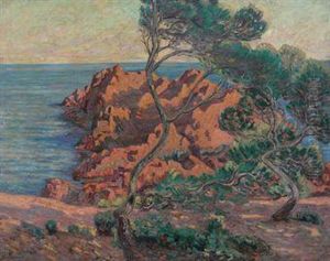 L'isle Besse A Agay by Armand Guillaumin