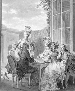 The Whist Party 1783 by Jean-Michel Moreau