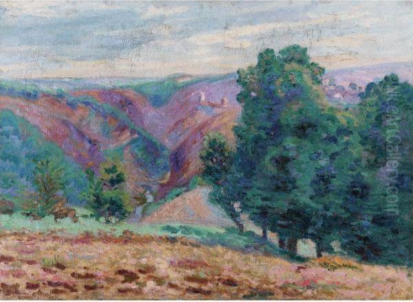 Paysage De La Creuse, Les Ruines Du Chteau De Crozant - view 1