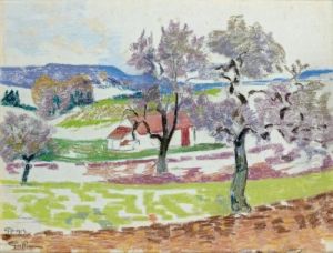 Maison Dans Un Paysage by Armand Guillaumin