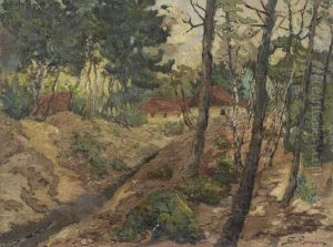 Paysage Avec Ferme. by Armand Guillaumin