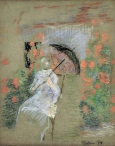 Fillette A L'ombrelle by Armand Guillaumin