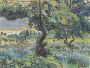Femmes Au Bord De La Riviere by Armand Guillaumin