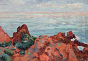 Les Roches Rouges A Agay by Armand Guillaumin