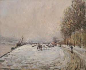 Quai Saint Bernard Sous La Neige Quai Saint Bernard Sous La Neige