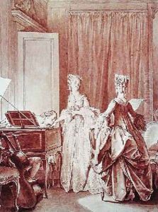 The Harpsichord by Jean-Michel Moreau