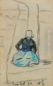 Paysanne A Breuillet by Armand Guillaumin