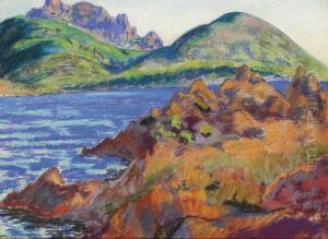 La Mer A Agay by Armand Guillaumin