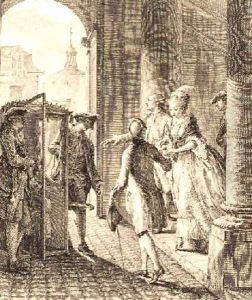 The Precautions 1777 by Jean-Michel Moreau