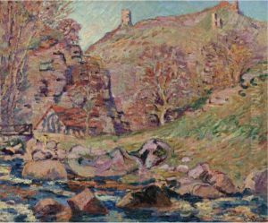 Ruines Du Chteau De Crozant Et Le Moulin Brigand