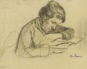 Portrait De Madame Guillaumin, Circa 1892 by Armand Guillaumin