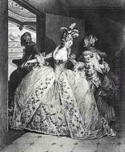 The Farewells 1777 by Jean-Michel Moreau