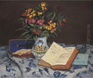 Nature Morte A La Boite A Gants Bleue by Armand Guillaumin
