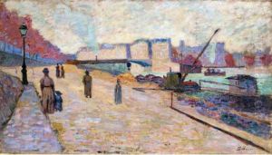 Quai De La Seine A Paris by Armand Guillaumin