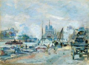 Notre Dame De Paris Vue Du Quai D'orleans by Armand Guillaumin