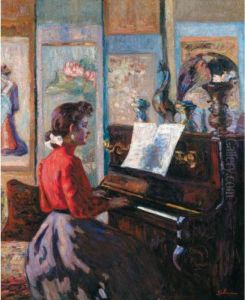 L'etude Au Piano by Armand Guillaumin