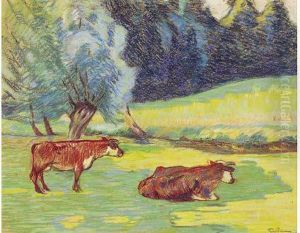 Vaches Dans Un Pays Creusois.