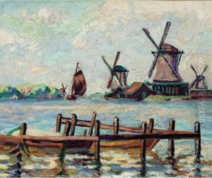 Moulins En Hollande by Armand Guillaumin