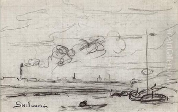 Bord De Seine Avec Une Usine Et
Deux Peniches Provenance : Bibliographie : - Armand Guillaumin Par
Christopher Gray, Chester, 1972, Page 221, No. 37 Et Reproduit Page 152
(sous Le Titre Le Rameur). - view 1
