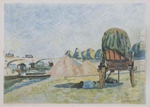 La Sieste--la Charette by Armand Guillaumin