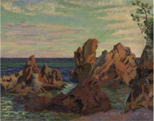Les Rochers De L'ile Besse by Armand Guillaumin