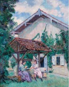 Madame Guillaumin Et Sa Fille, Circa 1903 by Armand Guillaumin