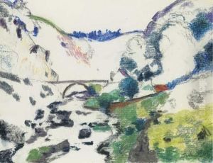 Pont Sur La Sedelle A Crozant by Armand Guillaumin