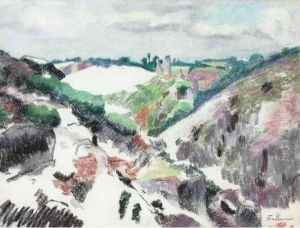 Ruines Du Chateau De Crozant by Armand Guillaumin