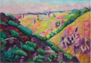 Les Ruines Du Chateau De Crozant by Armand Guillaumin