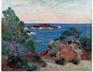 Le Rocher Rouge A Agay Vers 1900 by Armand Guillaumin