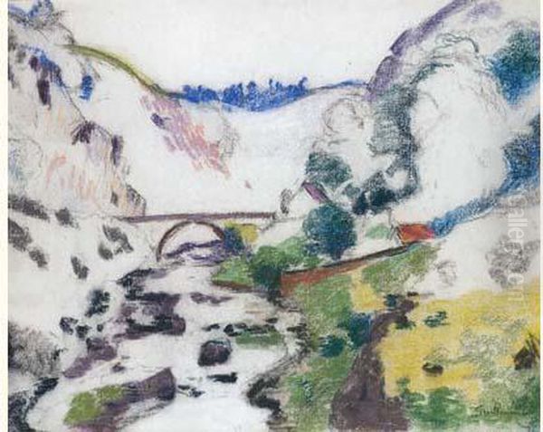 Pont Sur La Sedelle A Crozant, Vers 1908 - view 1