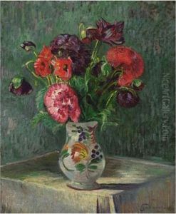 Nature Morte Au Vase De Fleurs by Armand Guillaumin