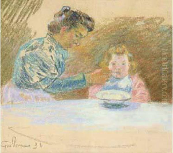 Madame Guillaumin Et Sa Fille Marguerite, 1894. - view 1