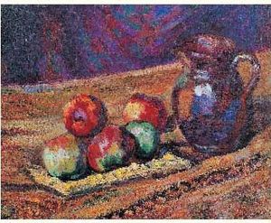 Nature Morte Aux Pommes Et Au Pichet by Armand Guillaumin
