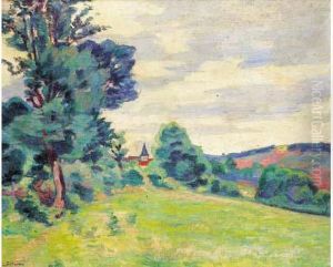 Paysage A L'eglise, Vers 1905. by Armand Guillaumin