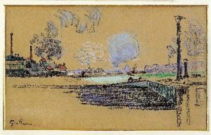 La Seine A Ivry, Circa 1880 by Armand Guillaumin