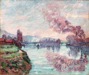 Bord De La Seine Aux Environs De Rouen