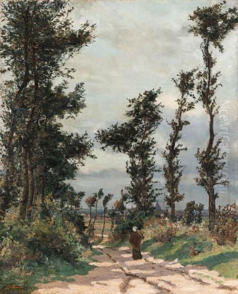 A Figure On A Path - view 1