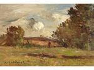 Paysanne Dans La Campagne by Jean Baptiste Antoine Guillemet