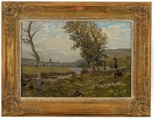 Spatsommerliche Flusslandschaft Spatsommerliche Flusslandschaft