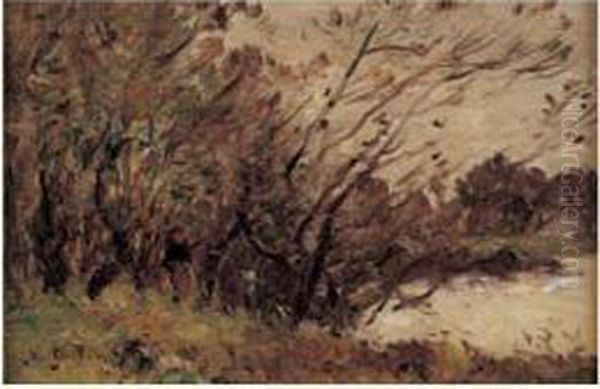 Promeneur Au Bord De La Riviere - view 1
