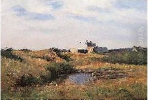Paysage Au Moulin A Vent by Jean Baptiste Antoine Guillemet