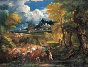 Bucolic Landscape by Pieter the Younger Mulier