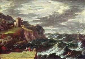 St Paul arriving at Malta by Pieter the Younger Mulier