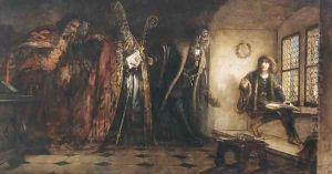 Czech King Podjebrad Introduces Matthias the Hungarian Delegates 1873