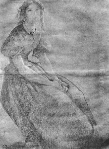 Blanka Teleki in Prison 1867 by Viktor Madarasz